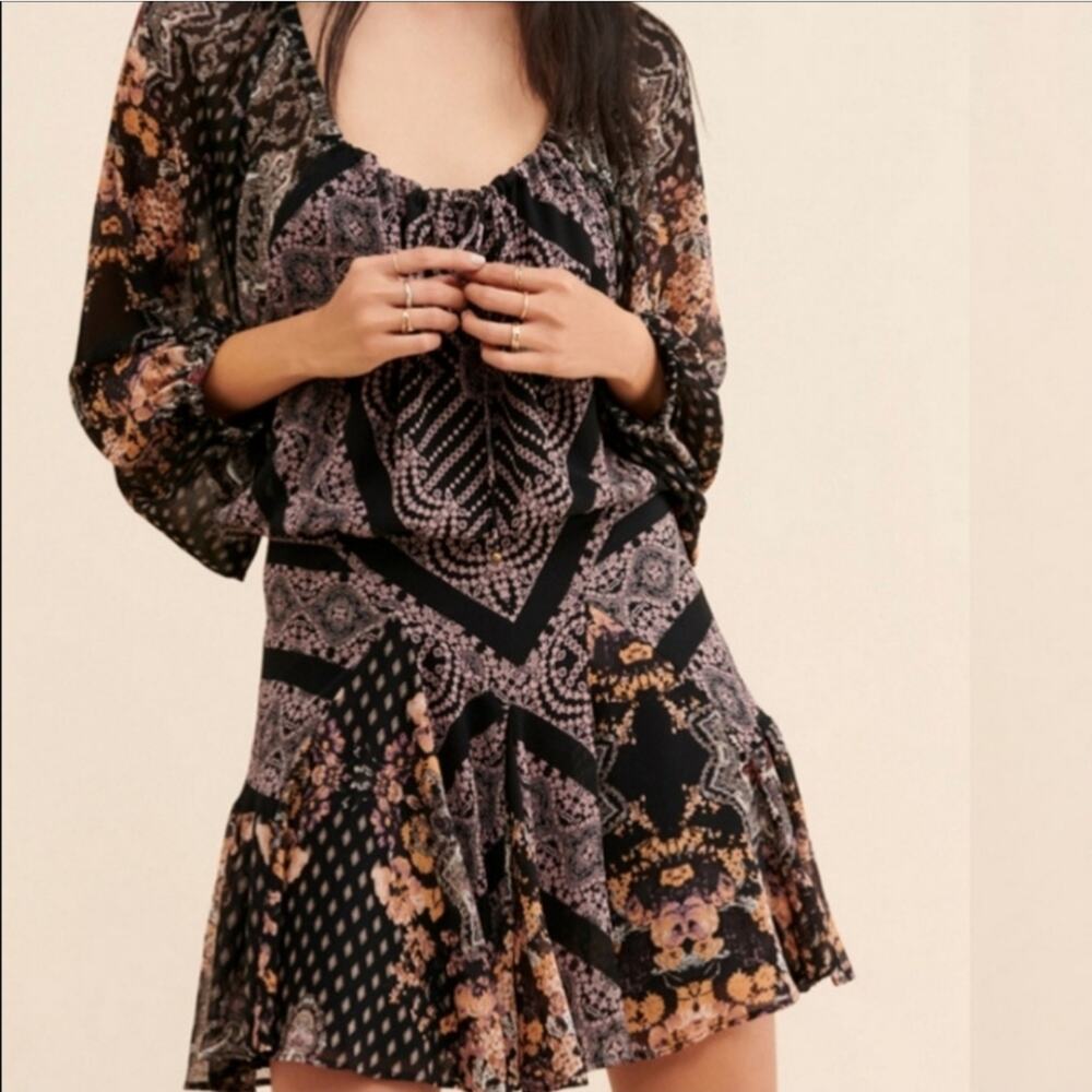 Free People Mini Long Sleeve Open Back Dress - Picture 10 of 10